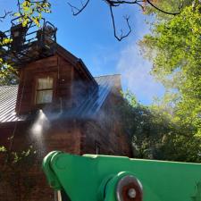 Log Home Surface Stripping And Staining In Jasper GA 17